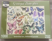 TAOZI & LIZHI Graceful Butterflies 1000 Piece Puzzle
