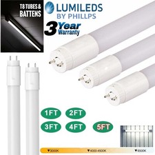 4FT LED Tube Light T8 5000K 8W Ballast Bypass Fluorescent Replacement Bulb