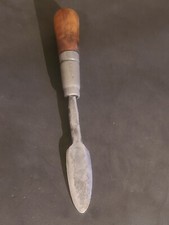 Vintage Unmarked Flat Wood Carving Gouge Chisel 11" Long