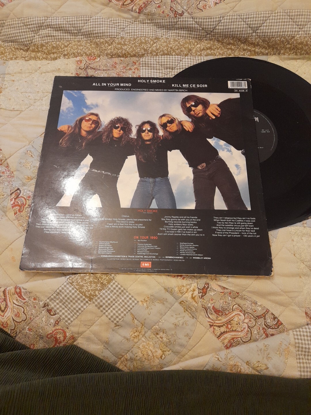 Iron Maiden Holy Smoke 12 " Record Vinyl 1990 eBay