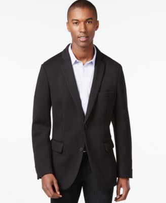 $395 Inc International Concepts Men Black Overcoat Blazer Jacket Coat Size L