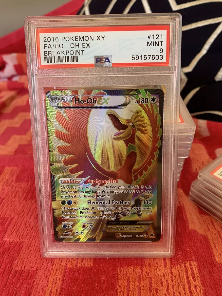 Ho-Oh EX FULL ART ULTRA RARE 121/122 Pokemon XY BREAKpoint TCG Holo 2016