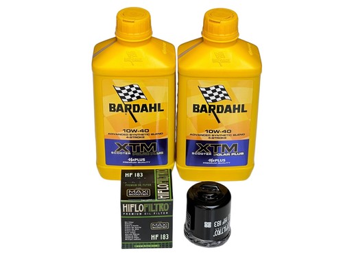 Kit Inspección 2LT BARDAHL XTM 10W40 + Filtro Aceite PIAGGIO X-Evo 125