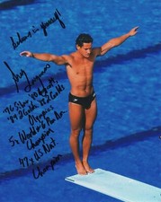 Greg Louganis Signed 8x10 Photo Olympics Gold Medal Champion 6 COA