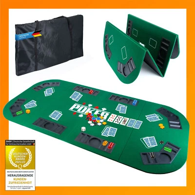Pokertischauflage Pokermatte Pokerauflage Texas Holdem Casino Karten XXL Luxus - Bild 1 von 4
