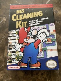 NES Cleaning Kit Nintendo CIB Mario Cover Box in Great Shape