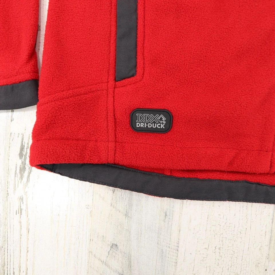 Dri Duck Jacket Mens Medium Quest Fleece Full Zip - Image 3 of 4