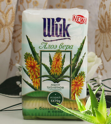 5x70g Shik Kosmetische Seife Aloe Vera Beauty Soap  Мыло алое вера