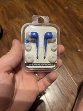 Onn Wired Earbuds Blue Brand New