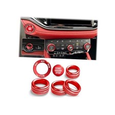 for 2021-2026 Dodge Durango Accessories, 6PCS Premium Aluminum Alloy Knob Red