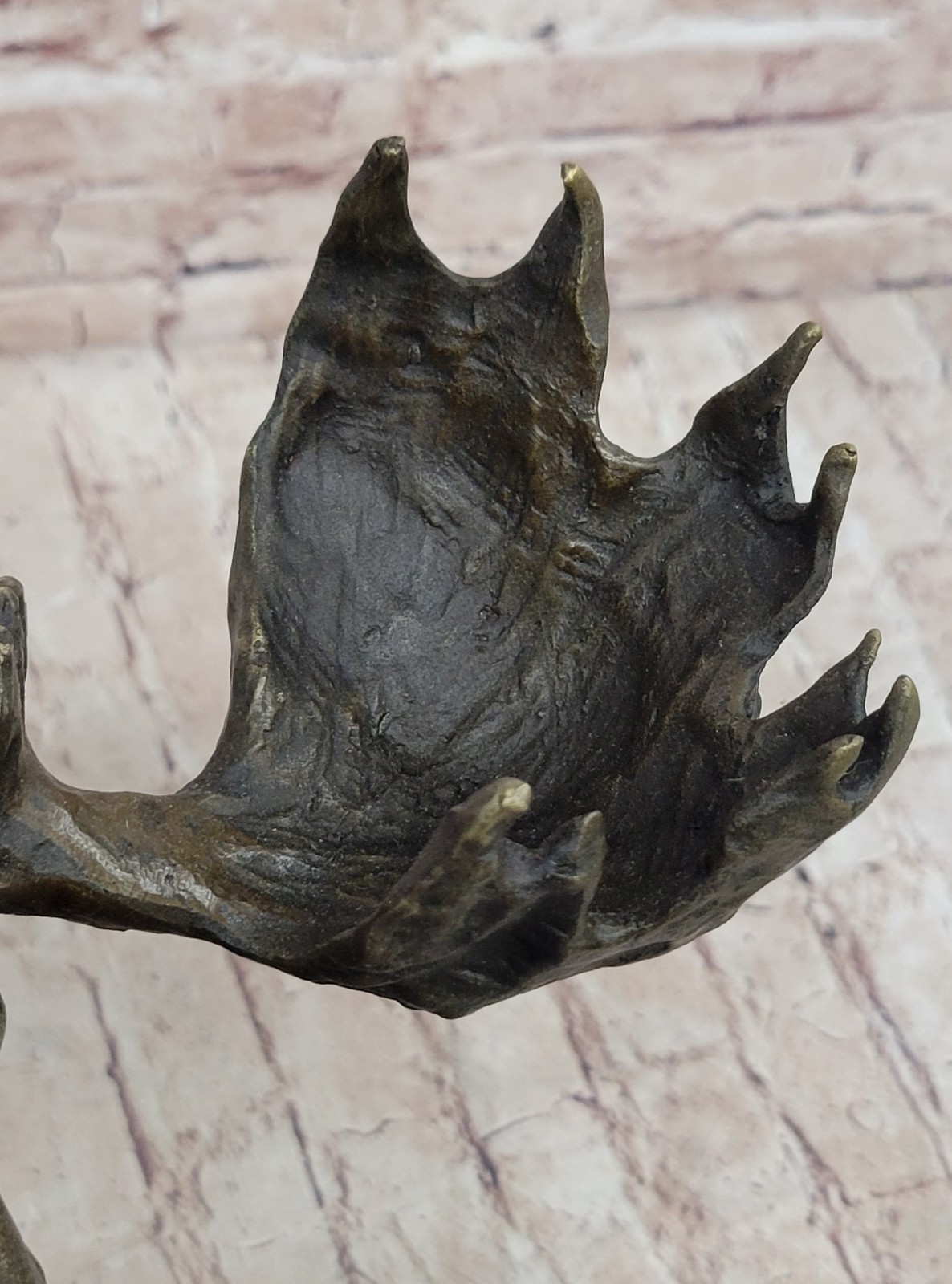 Art Deco Wild Life French artist Bugatti Moose Bronze Sculpture Hot Cast Statue