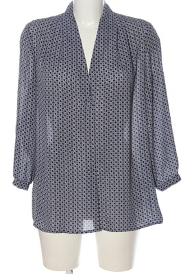 LAUNDRY BY SHELLI SEGAL Schlupf-Bluse Damen Bluse Gr. DE 38 blau-weiß Elegant