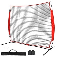 6x7/7x7/16x10/20x10ft Baseball Bating Net,Fix Ball Stop Net by Spike 2 Sandba...