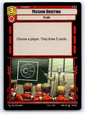 MISSION BRIEFING 171/252 SPARK OF REBELLION C STAR WARS UNLIMITED FOIL NM