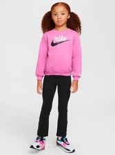 Nike Girls Fleece Shirt  Leggings 2 Piece Set Size 5, 6, 6X/7: NWT