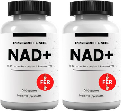 Research Labs NAD+ Supplement 2 for 1 Ad. Proprietary Formula W/Patent Pending R