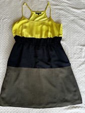 Broadway & Broome Madewell Silk Colorband Dress Colorblock Sleeveless Size 8