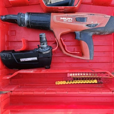 Hilti DX 460 Powder Actuated Fastening Tool w/ MX 72 Magazine & Hard Case