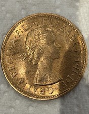 Elizabeth 1967 Rare Penny. Almost Uncirculated Mint Condition