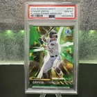 2024 Bowman Chrome Power Plasma Green Konnor Griffin/99 PSA 10