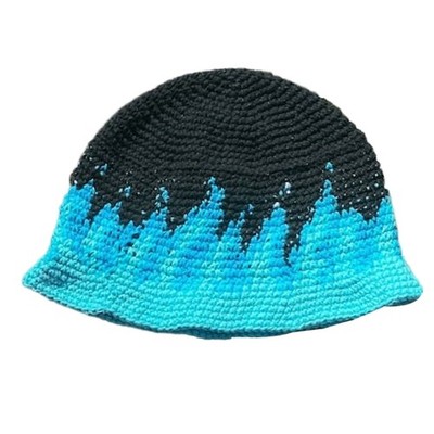 Flame Hat Knit Bucket Hat Pattern Flame Bucket Hat Cloud Hat Fisherman Hat