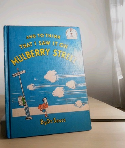 And To Think That I Saw It On Mulberry Street Dr. Seuss ~1937 Book Club🥇1ST ED!