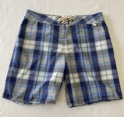 Polo Ralph Lauren Swim Shorts Men s 34 (34x8) Dering Harbor Plaid Unlined