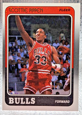 Scottie Pippen 1988-89 Fleer Rookie Card RC #20 Chicago Bulls. rookie card picture