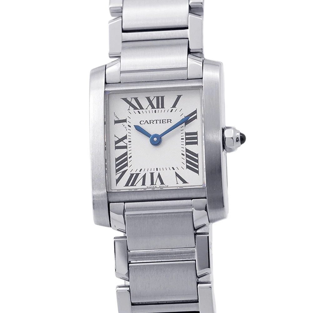 Cartier — CARTIER Tank francaise SM H25mm W20mm Stainless Steel Silver Dial W51008Q3