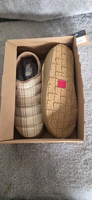 North Face Mens 13 Thermoball Traction Mule V Novelty Khaki Stone Yarn Dye Plaid