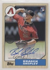 2017 Topps 1987 Rookie and All-Star Edition Braden Shipley #1987A-BS Auto lr7