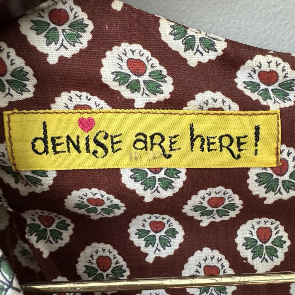复古 Denise Are Here 女式长裙佩斯利花卉口袋波西米亚嬉皮 — 第 3/4 张图片