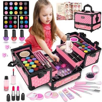 Juguetes Para Niñas Paleta De Maquillaje Con Para Ninos Estilo Princesa NEW US..