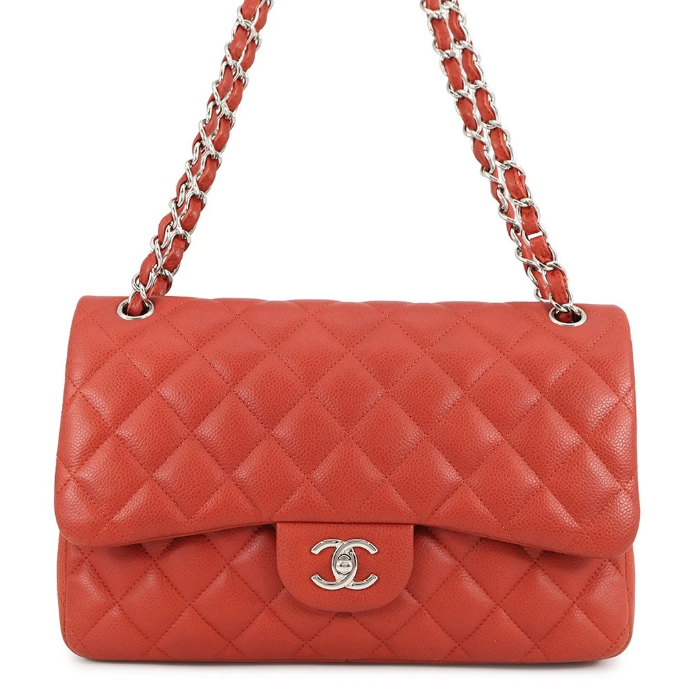 Chanel — CHANEL Matelasse Chain Shoulder Bag Size 30 Calfskin Red A58600