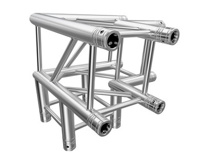 GLOBAL TRUSS - F34 3-Weg Ecke C30 Abgang links 85°