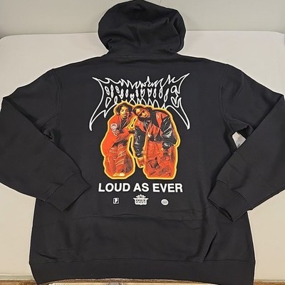 Primitive X Outkast Glow Hoodie Loud As Ever Size XL Black NWT Front Back Hit