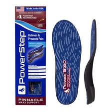 PowerStep Pinnacle Maxx Orthotic Insoles, Maximum Stability Comfort. Firm