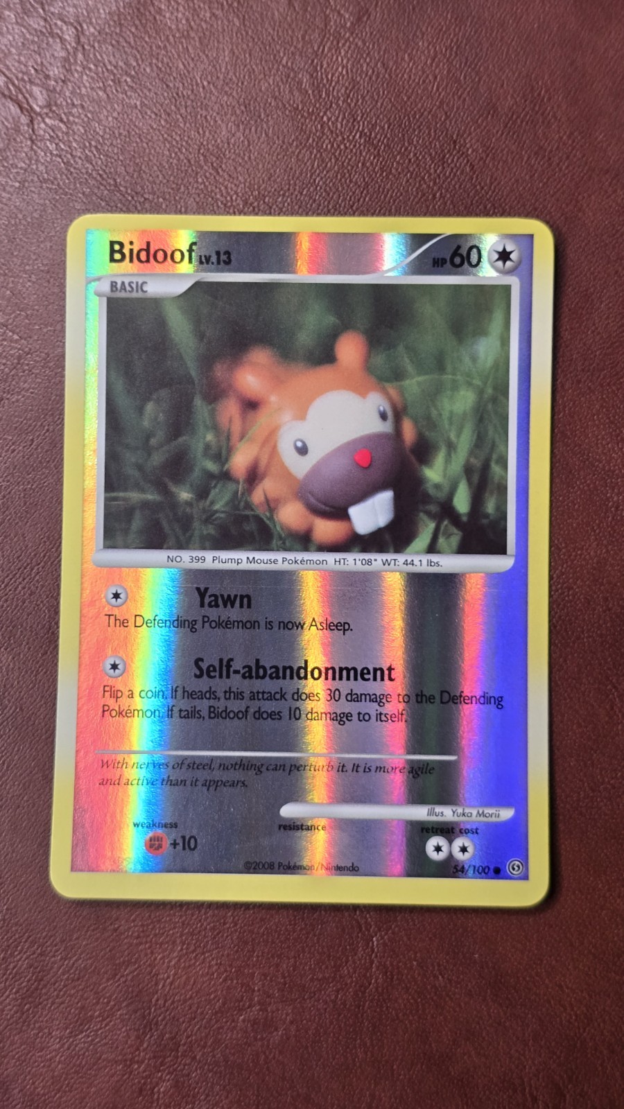 Bidoof - 54/100 - Reverse Holo VLP English Pokemon Stormfront