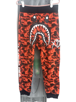 BAPE シャーク スウェットパンツ red camo × black BAPE Shark Sweatpants Red Camo A Bathing Ape Joggers Small Japan