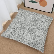 SINSOSSO Large Floor Pillow 22", Thickened Bite-Size Memory Foam Square Non-S...