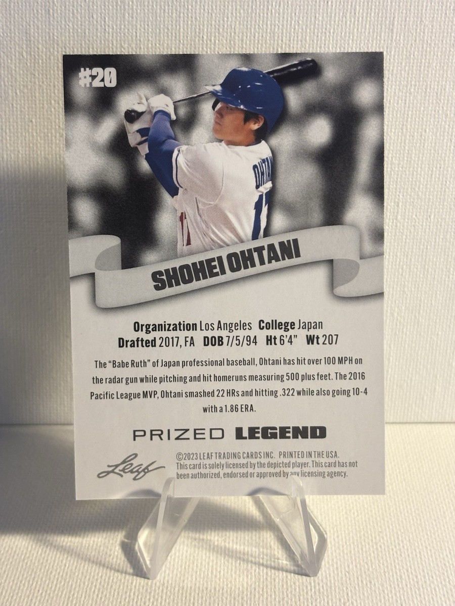 SHOHEI OHTANI LOS ANGELES DODGERS 2023 LEAF 