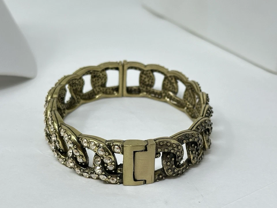 Бронзовый браслет HEIDI DAUS с цепочкой из кристаллов Swarovski 6,75 дюйма - Изображение 3 из 4