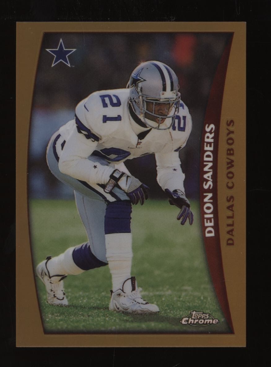 1998 Deion Sanders Topps Chrome Football Refractor #5 *NICE* Invest NOW (1B)