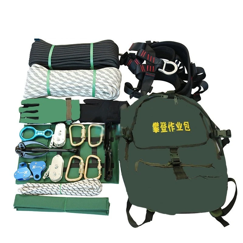 Outdoor Mountaineering Kit Rope Locks Pulleys hook +Backpack for Climbing/Hiking
Opens in a new wind