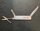 VINTAGE  French COCA COLA  STAINLESS STEEL POCKET KNIFE 2 Blades/Sissors