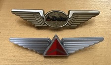 Vintage Delta Air Lines Plastic Wing Pin Lot Airline Employee Promotional 2pc