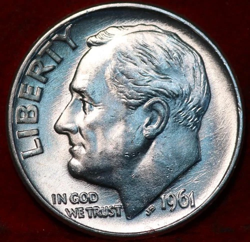 1961-D Roosevelt Dime — photo from the most recent tracked eBay sale
