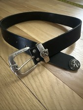 Small Calvin Klein Vintage Black Leather Belt