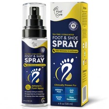 Shoe Deodorizer Spray - Tea Tree Citrus Shoe Deodorizer for Smelly Feet, At...