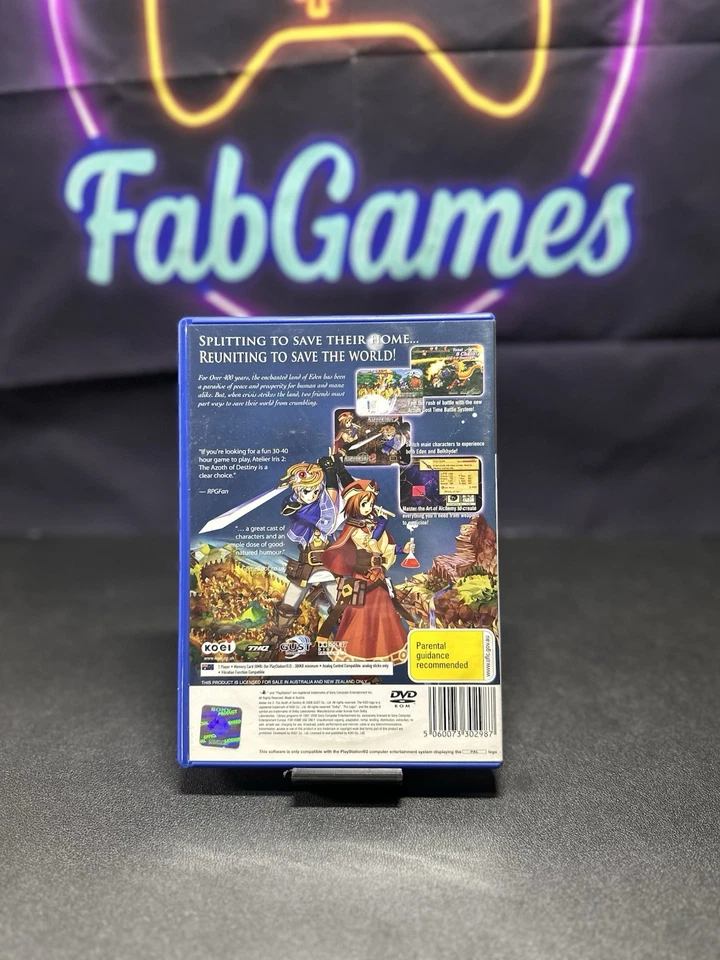 ATELIER IRIS 2 - THE AZOTH OF DESTINY-RARE PLAYSTATION 2 VIDEO VGC - Image 2 of 4